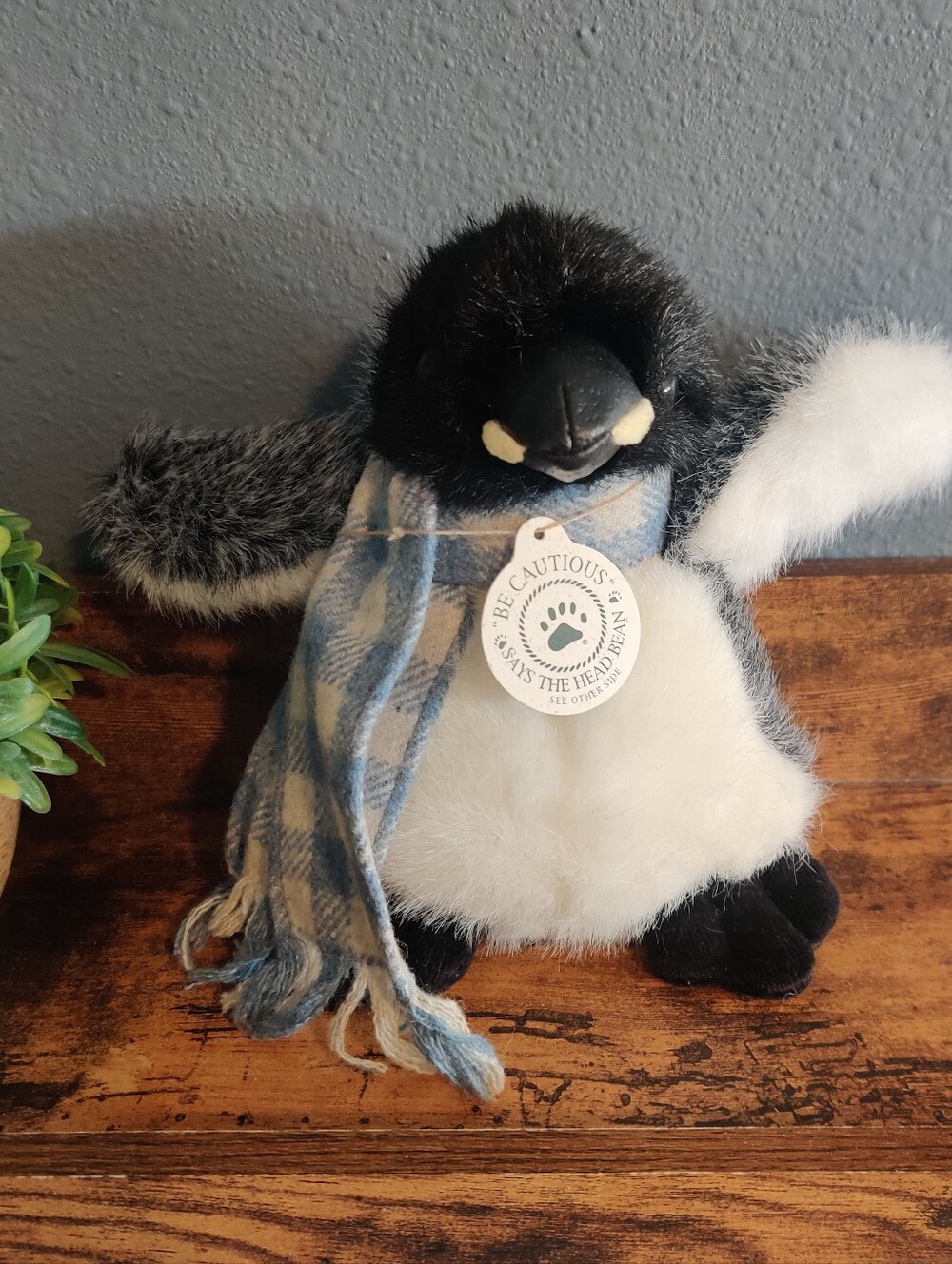 Boyds Bears Sillie Waddlewalk Stuffed Baby Penguin animal Toy Plush Nwt Scarf